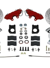 Leed Brakes Spindle Kit w/ Drilled Rotors & Red Powder Coated Calipers Mercury Montego 1970-1971                                     - RFC0002SMX - Image 8