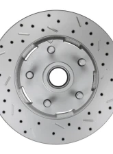 Leed Brakes Manual Front Kit w/ Drilled Rotors & Red Powder Coated Calipers Mercury Montego 1970                                     - RFC0003-405X - Image 5