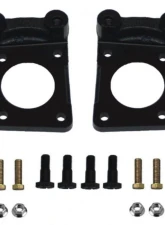 Leed Brakes Maxgrip Lite 4 Piston Manual Front Disc Brake Kit w/ Drilled Rotors & Red Calipers Mercury Montego 1970                                     - RFC0007-405X - Image 7