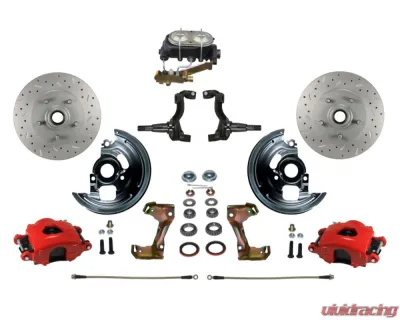Leed Brakes Manual Front Disc Brake Kit Disc Drum Side Mount Pontiac Tempest 1964-1970 - RFC1002-3A1X