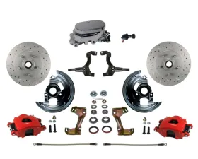 Leed Brakes Manual Front Disc Brake Kit w/ Chrome M/C Adjustable Proportioning Valve Pontiac Tempest 1964-1970