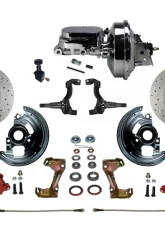 Leed Brakes Power Front Disc Brake Kit w/ Drilled & Slotted Rotors Pontiac Tempest 1964-1970                                     - RFC1002-F605X - Image 9