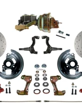 Leed Brakes Drilled & Slotted Rotors Power Front Disc Brake Kit w/ 8" Dual Booster Disc Drum Pontiac Tempest 1964-1970                                     - RFC1002-M1A1X - Image 8