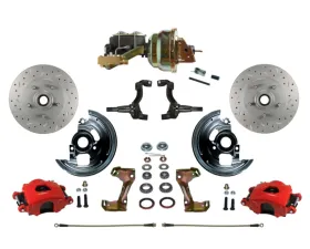 Leed Brakes Drilled & Slotted Rotors Power Front Disc Brake Kit  w/ 8