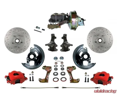 Leed Brakes 9" Booster Disc Disc Power Front Disc Brake Kit Pontiac Tempest 1964-1970 - RFC1003-E1A3X