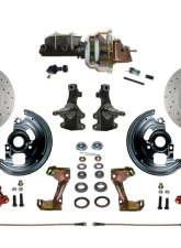 Leed Brakes Power Front Disc Brake Kit w/ 2" Drop Spindle Drilled & Slotted Rotors Pontiac Tempest 1964-1970                                     - RFC1003-M105X - Image 8
