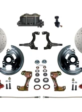 Leed Brakes Drilled & Slotted Rotors Manual Front Disc Bracket Kit Chevrolet Nova 1962-1967                                     - RFC1006-305X - Image 8