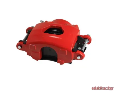 Leed Brakes Spindle Mount Kit w/ Maxgrip Cross Drilled & Slotted Rotors Red Calipers Chevrolet Sedan Delivery 1959-1960 - RFC1011SMX