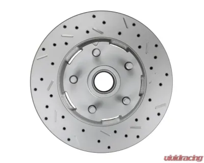 Leed Brakes Power Front Kit w/ Drilled Rotors & Red Powder Coated Calipers Plymouth Savoy 1962-1964 - RFC2002-8405X