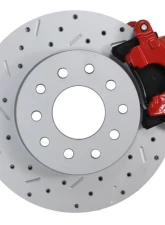 Leed Brakes Red Calipers & Maxgrip XDS Rear Disc Brake Conversion Kit Pontiac Firebird 1982-1992                                     - RRC1009X - Image 2