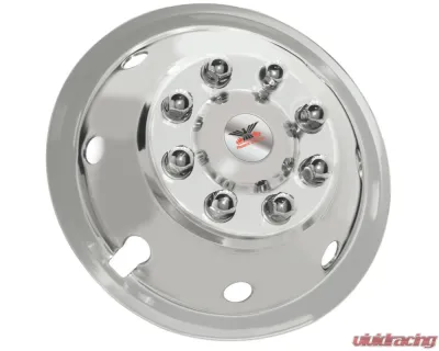 Phoenix USA Stainless Steel Front Quick Liner Wheel Simulator Set Ford E350 | E450 1992-2007 - GQ62F