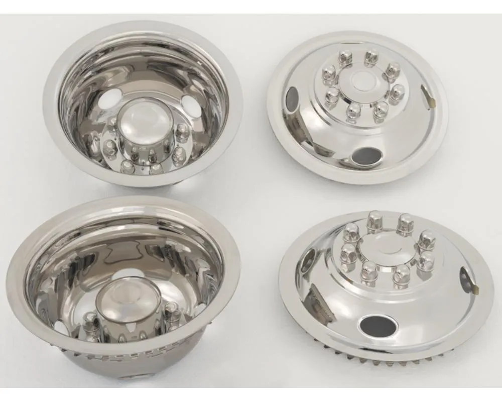 Phoenix USA Polished Stainless Steel Wheel Simulator Set Chevrolet | GMC | Ford | Dodge 1969+ - GQ64