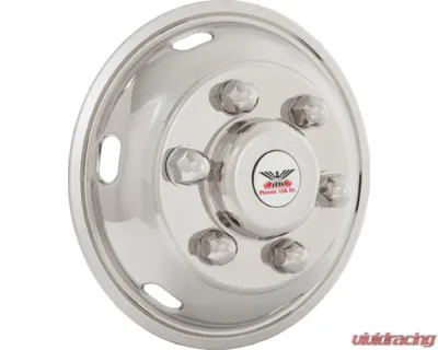 Phoenix USA Stainless Steel DOT Mounting Style Front Wheel Simulator Set Isuzu | Hino | UD | Mitsubishi 17.5" 6 Lug - N6670F