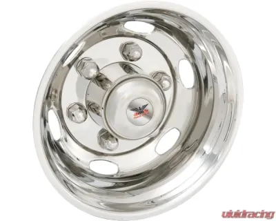 Phoenix USA Stainless Steel DOT Mounting Style Rear Wheel Simulator Set Isuzu | Hino | UD | Mitsubishi | Chevrolet | GMC 19.5" 6 Lug - N6681R