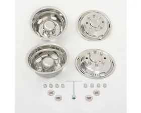 Phoenix USA Stainless Steel DOT Mounting Style Wheel Simulator Set Ford F450 | F550 2003-2004