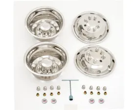 Phoenix USA Stainless Steel DOT Mounting Style Wheel Simulator Set Ford E350 | E450 1992-2007