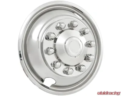 Phoenix USA Stainless Steel DOT Mounting Style Front Wheel Simulator Set 22.5" x 7.5" & 8.25" 10 Lug - NH252F
