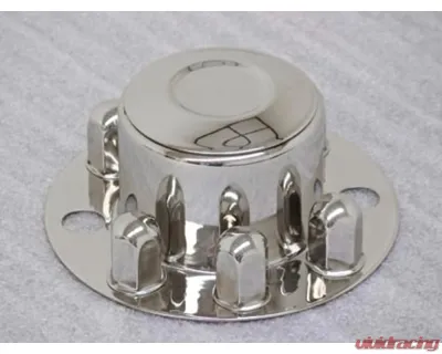 Phoenix USA NSF941 & NST06 Stainless Steel DOT Mounting Style Front Hub Cover w/ Pop Out Center - PGDSF99MH4