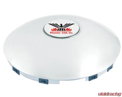 Phoenix USA Hub Cover Front Baby Moon 4 Spline w/ 2.75" Emblem Indent - Q1402B