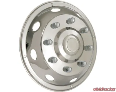 Phoenix USA 19.5" Stainless Steel Quick Cover Ring Mounting Style Front Wheel Simulator Set - QC1019F