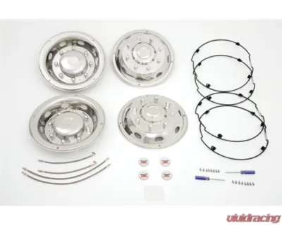 Phoenix USA 19.5" Stainless Steel Quick Cover Ring Mounting Style Wheel Simulator Set - QC1019