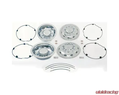 Phoenix USA 22.5" Stainless Steel Quick Cover Ring Mounting Style Wheel Simulator Set - QC1030A