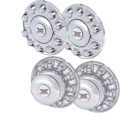 Phoenix USA ABS Front & Rear Hub Cover 10 Lug 225mm BC w/ M14 x 1.5 Nut
