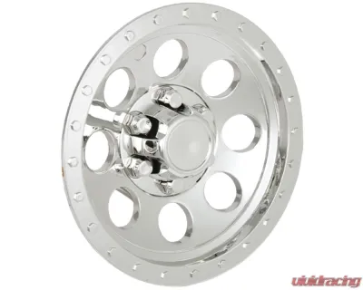 Phoenix USA ABS Chrome Wheel Cover 10 in 8 Hole Beadlock QuickTrim - QT10CHB