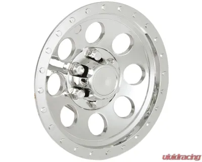 Phoenix USA ABS Chrome Wheel Cover 12 in 8 Hole Beadlock QuickTrim - QT12CHB