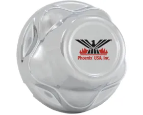 Phoenix USA ABS Chrome Hub Cover 5 Lug on 4.5 in BC QuickTrim