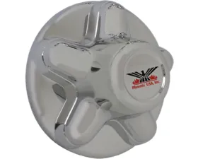 Phoenix USA ABS Chrome Hub Cover 5 Lug on 4.5 in BC Emblem 1.75 in QuickTrim