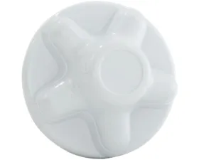 Phoenix USA ABS White Hub Cover 5 Lug on 4.5 in BC Emblem 1.75 in QuickTrim