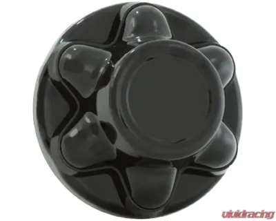 Phoenix USA ABS Black Hub Cover 6 Lug on 5.5 in BC QuickTrim - QT655BHN