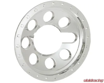 Phoenix USA ABS Chrome Wheel Cover w/ Open Hub 6 in Beadlock QuickTrim - QT6CHBH