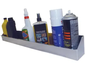 Phoenix USA 4H x 33.5W x 4D Tow Rax Aluminum Aerosol Utility Tray For Up To 12 Cans