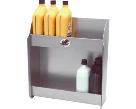 Phoenix USA Tow Rax Aluminum Jr Oil Cabinet 17.5H x 16W x 5.5D w/ 2 Rows For 6 Oil Cans