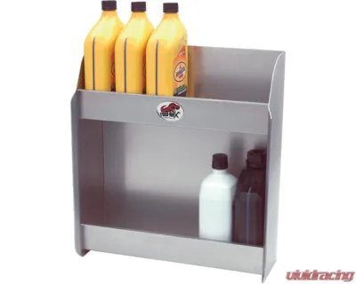 Phoenix USA Tow Rax Aluminum Jr Oil Cabinet 17.5H x 16W x 5.5D w/ 2 Rows For 6 Oil Cans - SP180CSA