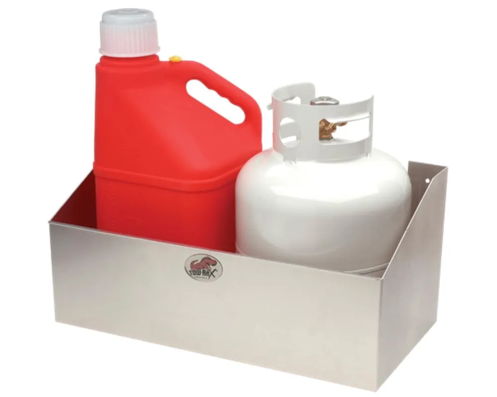 Phoenix USA 12H x 22.5W x 12.5D Tow Rax Aluminum Propane Fuel 2 Jug Rack - SP2BRA
