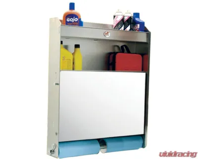 Phoenix USA 31H x 27W x 6D Tow Rax Aluminum Storage Cabinet w/ Folding Work Tray - SP30CSA