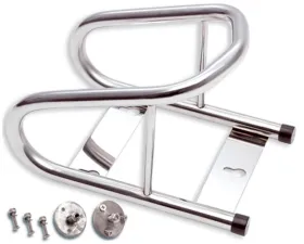 Phoenix USA Tow Rax Chromed Steel Wheel Chock w/ 3 point Multi Surface Mounting Hardware