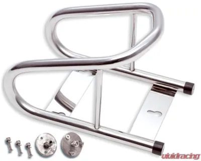 Phoenix USA Tow Rax Chromed Steel Wheel Chock w/ 3 point Multi Surface Mounting Hardware - SPWC3BT