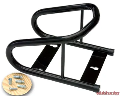 Phoenix USA Tow Rax Black Powder Coated Steel Wheel Chock w/ Wood Surface Mounting Hardware - SPWM