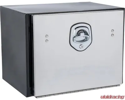 Phoenix USA 24L x 18D x 18H Steel Body & Polished SS Door Toolbox w/ 3 Drawers - STSD24D3A