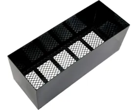 Phoenix USA 48L x 18D x 18L Black Steel Mesh Basket