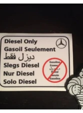 Terrawagen Diesel Only Sticker MB 7 Languages Mercedes-Benz 907 Sprinter 2019-2023                                     - STK-MBDSL - Image 3