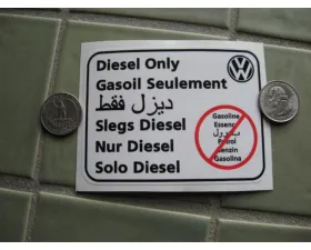 Terrawagen Diesel Only VW Sticker 7 Languages Volkswagen Vanagon | Transporter 1980-1992