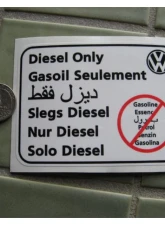 Terrawagen Diesel Only VW Sticker 7 Languages Volkswagen Vanagon | Transporter 1980-1992                                     - STK-VWDSL - Image 3
