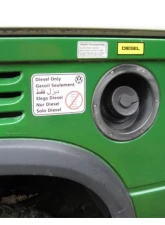Terrawagen Diesel Only VW Sticker 7 Languages Volkswagen Vanagon | Transporter 1980-1992                                     - STK-VWDSL - Image 2