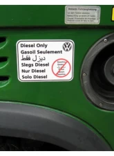 Terrawagen Diesel Only VW Sticker 7 Languages Volkswagen Vanagon | Transporter 1980-1992                                     - STK-VWDSL - Image 3