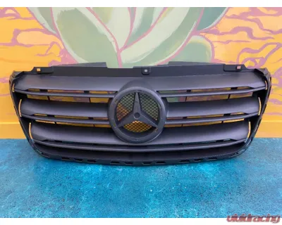 Terrawagen Black Front Grill Mercedes-Benz 907 Sprinter 2019-2023 - TWNS-12